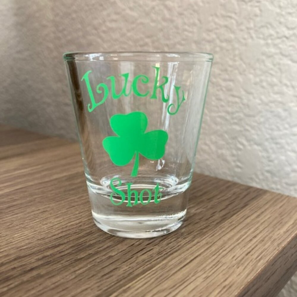 Lucky Shot Irish Shot glass - NEW